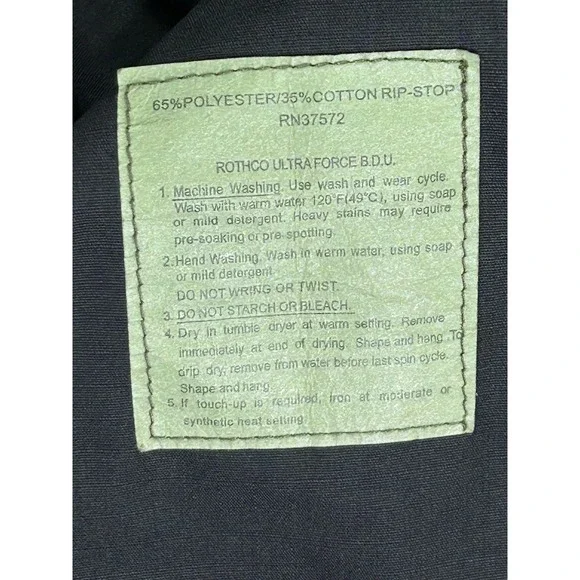 ROTHCO ULTRA FORCE Men's Large Jacket Tactical Cargo Pocket Military Style - Picture 5 of 6